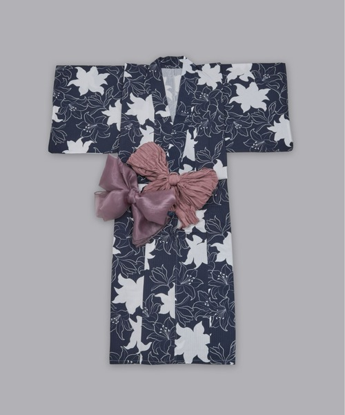Olu.（オルドット）の「オリジナル柄浴衣＆帯セット（浴衣・レディース・ネイビー/ホワイト/ホワイト系その他/ネイビー系・FREE）」の16枚目の写真