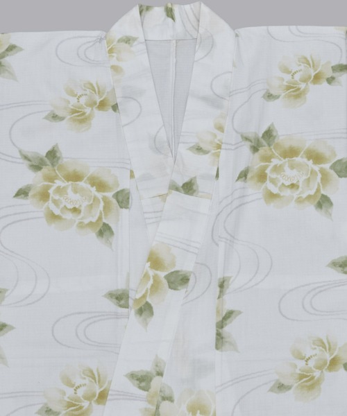 OLIVE浴衣 洗える 夏着物 浴衣 単品 パープル ブーゲンビリア Sサイズ 紅型