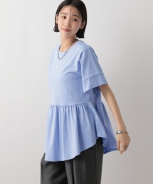 ローリーズファーム　2023美品　コットンシャツ&パンツ　セットアップ　ブルー LOWRYS FARM（ローリーズファーム）のファッション通販