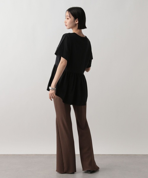 LOWRYS FARM(ローリーズファーム)の「ペプラムチュニックSS 494892(Tシャツ/カットソー・レディース・ブラック/オフホワイト/ブルー・FREE)」の10枚目の写真