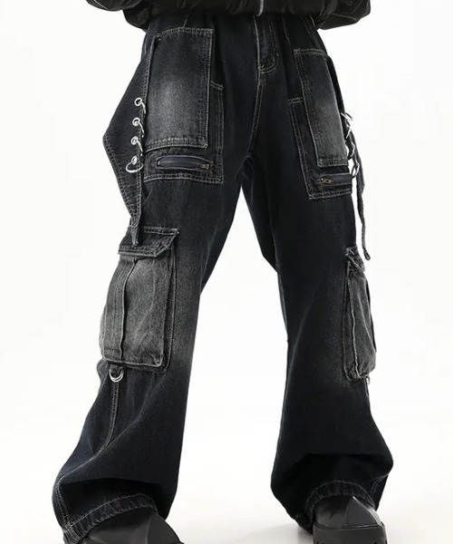 Bling Leads(ブリングリーズ)の「Z)【BLINGLEADS】JNF24031 RING DENIM PANT(デニムパンツ・メンズ・ネイビー・MEDIUM/LARGE)」の7枚目の写真