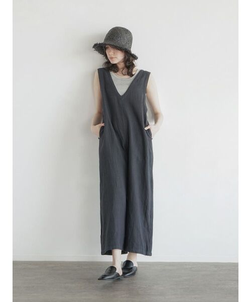 セール】Cotton linen all in one（サロペット/オーバーオール