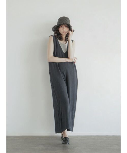 セール】Cotton linen all in one（サロペット/オーバーオール