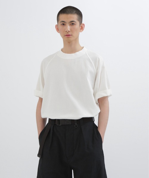 MHL.(エムエイチエル)の「WASHED OUT COTTON LINEN SHIRT(シャツ/ブラウス・メンズ・ブラック/ホワイト・LARGE/MEDIUM/X-LARGE)」の1枚目の写真