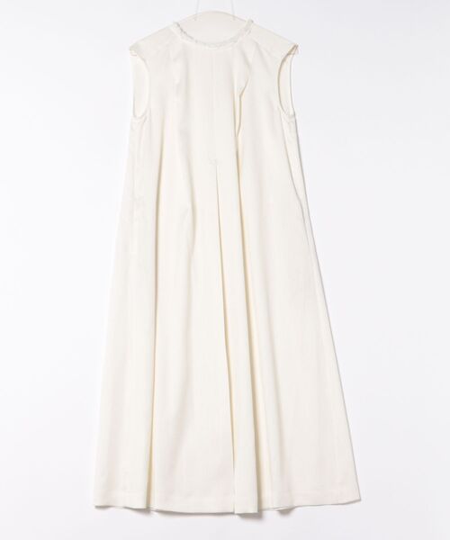 qualite（カリテ）の「リネンライクフロントタックワンピース/夏服（ワンピース・レディース・オフホワイト/グリーン・36/38）」の12枚目の写真