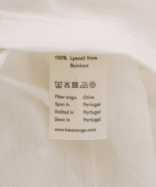 BASERANGE（ベースレンジ）の「BASERANGE / ベースレンジ：【レディース】LONG SLEEVE TEE：TOLS-BL-000[ANN]（Tシャツ/カットソー・レディース・ホワイト系その他/ブラック/ベージュ系その他・S）」の6枚目の写真