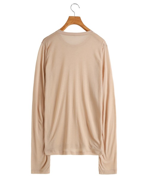 BASERANGE（ベースレンジ）の「BASERANGE / ベースレンジ：【レディース】LONG SLEEVE TEE：TOLS-BL-000[ANN]（Tシャツ/カットソー・レディース・ホワイト系その他/ブラック/ベージュ系その他・S）」の14枚目の写真