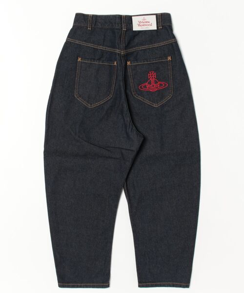 Vivienne Westwood パンツ オーガニックデニムタックワイドトラウザーズ(デニムパンツ)|Vivienne