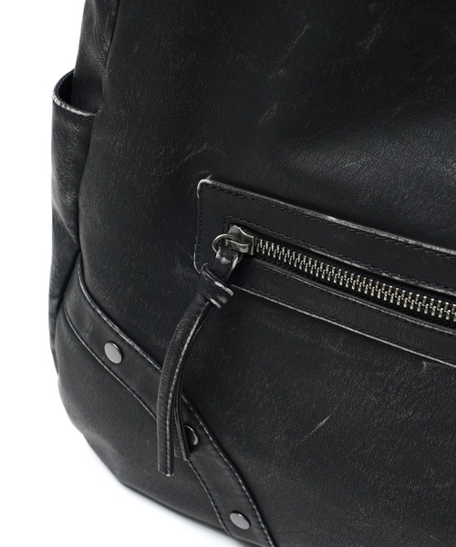 X-girl(エックスガール)の「METAL LABEL FAUX LEATHER BAG(ハンドバッグ・レディース・ブラック/ブラウン・ONE SIZE)」の9枚目の写真