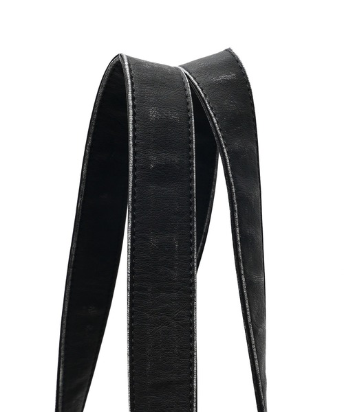 X-girl(エックスガール)の「METAL LABEL FAUX LEATHER BAG(ハンドバッグ・レディース・ブラック/ブラウン・ONE SIZE)」の7枚目の写真