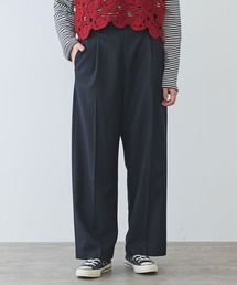 bulle de savon | 2/60 サキソニー ストレートパンツ(スラックス)