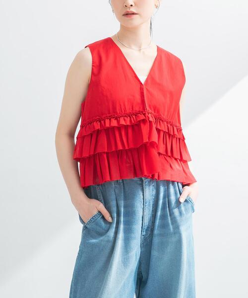 セール】ノースリーブフリルブラウス（シャツ/ブラウス）｜URBAN