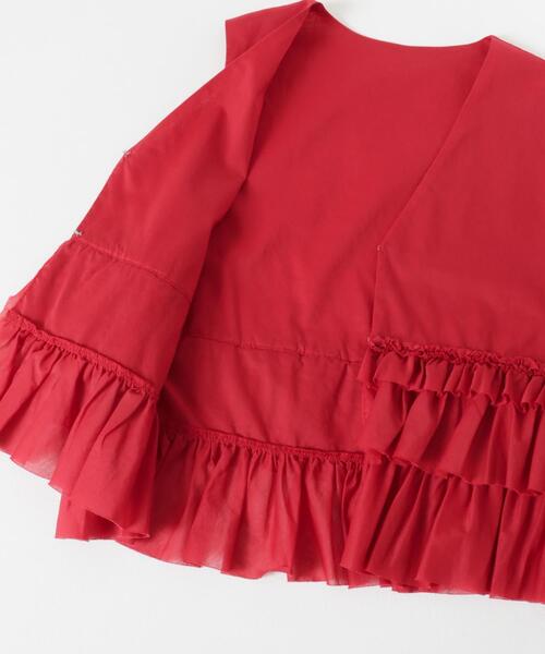 URBAN RESEARCH(アーバンリサーチ)の「ノースリーブフリルブラウス(シャツ/ブラウス・レディース・オフホワイト/ブラック/レッド・FREE)」の11枚目の写真