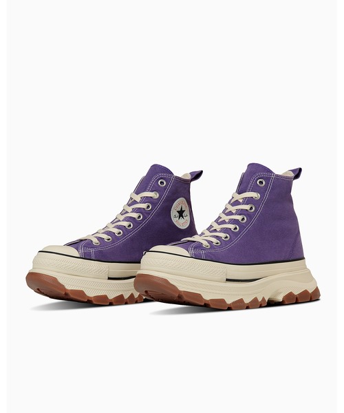 CONVERSE ALL STAR(コンバースオールスター)の「ALL STAR TREKWAVE FADEDCANVAS HI / オールスター トレックウエーブ フェイデッドキャンバス HI(スニーカー・メンズ・パープル・4.5/5.5/7.5/7/5/6.5/3.5/9.5/8.5/3/9/8/4/10.5/11.5)」の2枚目の写真