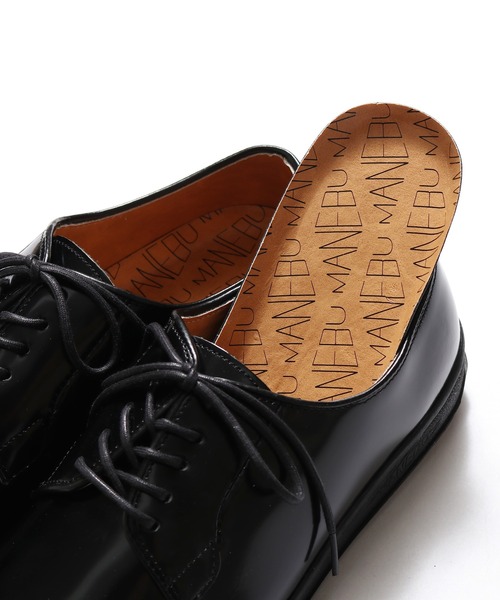 MANEBU(マネブ)の「MANEBU/マネブ HIHIN FACE SKIN レースアップレザーシューズ(ドレスシューズ・メンズ・ブラック・40)」の5枚目の写真