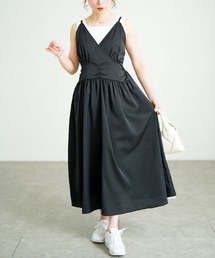 カシュクールキャミワンピース【大きいサイズ対応】