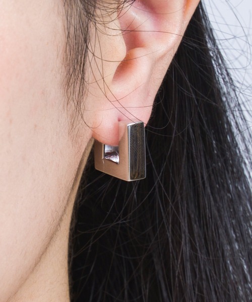 セール】【TOMWOOD】Square Hoops Small シルバー ピアス
