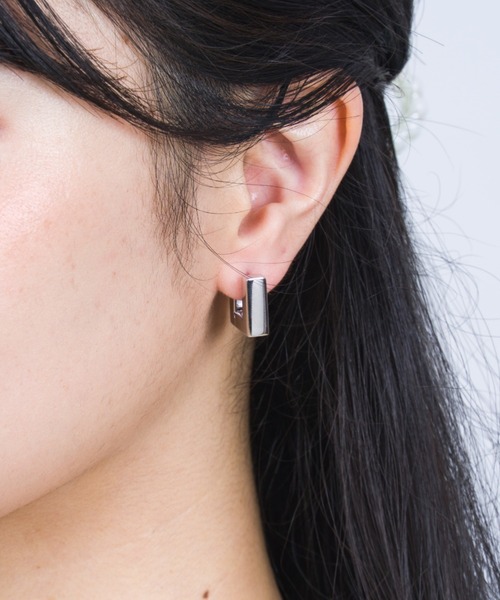 セール】【TOMWOOD】Square Hoops Small シルバー ピアス