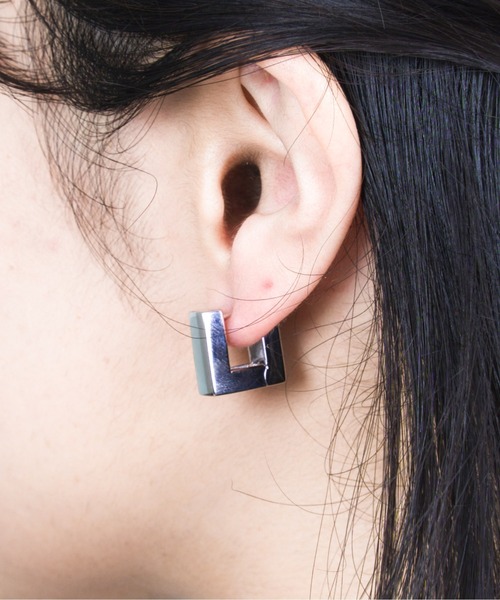 セール】【TOMWOOD】Square Hoops Small シルバー ピアス