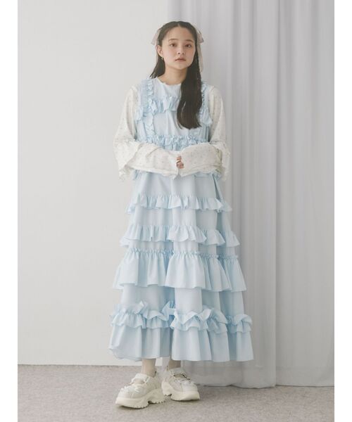 merry jenny（メリージェニー）の「flower waffleトップス（Tシャツ/カットソー・レディース・ピンク/ブルー・FREE）」の11枚目の写真