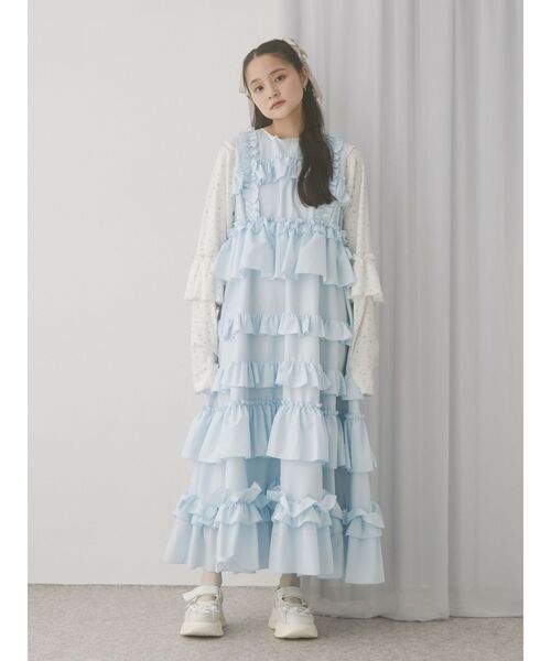 merry jenny（メリージェニー）の「flower waffleトップス（Tシャツ/カットソー・レディース・ピンク/ブルー・FREE）」の13枚目の写真