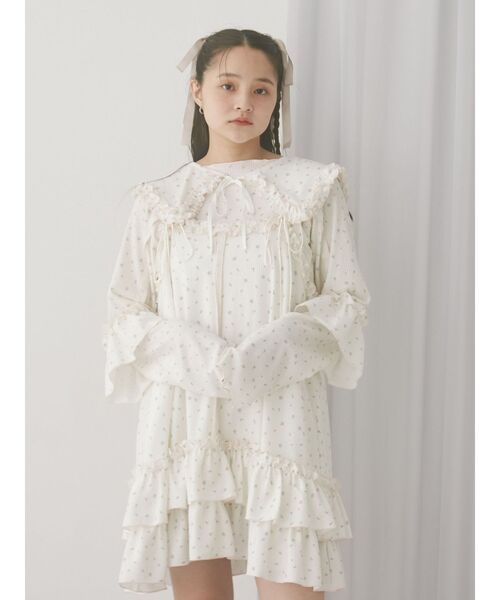 merry jenny（メリージェニー）の「flower waffleトップス（Tシャツ/カットソー・レディース・ピンク/ブルー・FREE）」の14枚目の写真