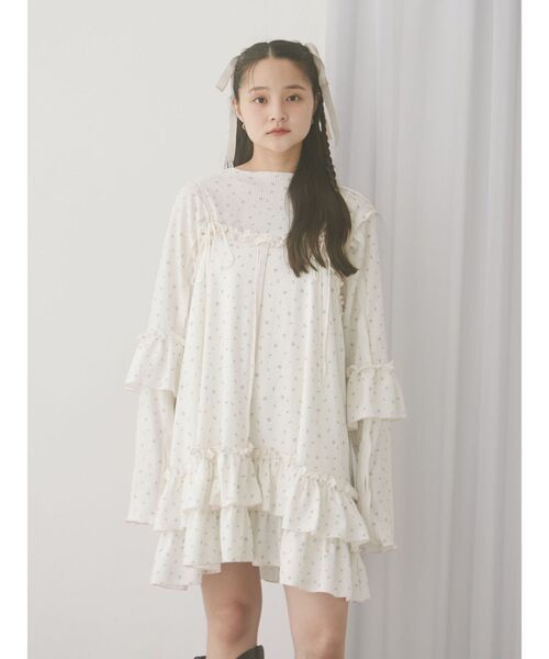 merry jenny（メリージェニー）の「flower waffleトップス（Tシャツ/カットソー・レディース・ピンク/ブルー・FREE）」の15枚目の写真