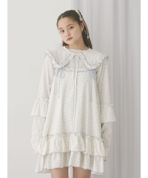 merry jenny（メリージェニー）の「flower waffleトップス（Tシャツ/カットソー・レディース・ピンク/ブルー・FREE）」の19枚目の写真