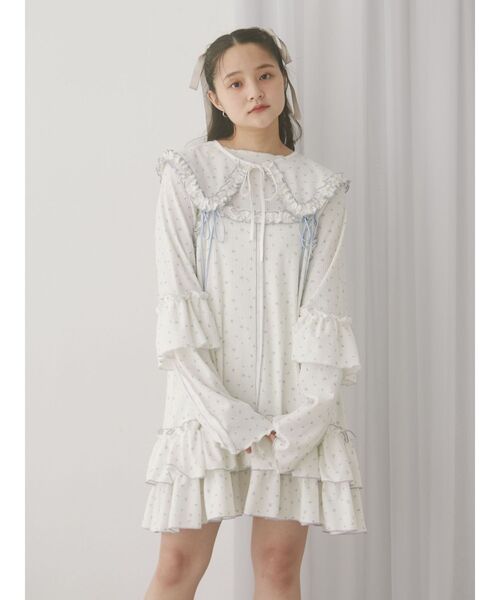 flower waffleトップス（Tシャツ/カットソー）｜merry jenny