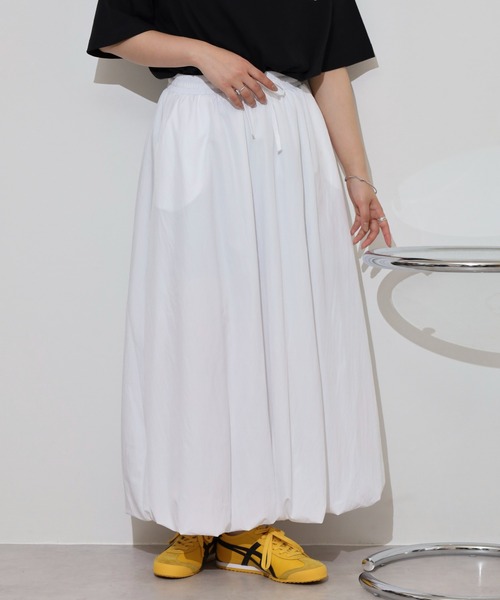 humoresque ホワイト ロングスカート humoresque(ユーモレスク)/tight skirt dieci｜online shop