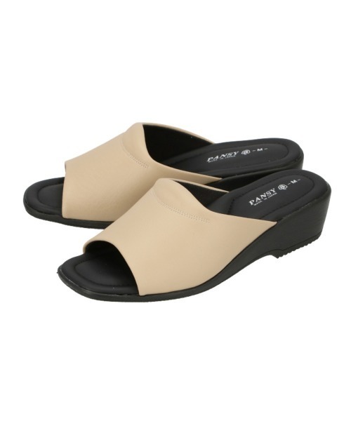 Pansy(パンジー)の「Pansy パンジー 6810 サンダル(サンダル・レディース・レンガ/ベージュ/ブラック・24.5cm/24cm/23cm/22cm)」の1枚目の写真