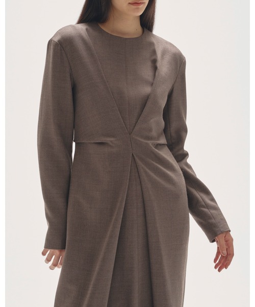 TODAYFUL(トゥデイフル)の「Waisttuck Pencil Dress(ワンピース・レディース・ブラック/モカ・36inch/38inch)」の5枚目の写真