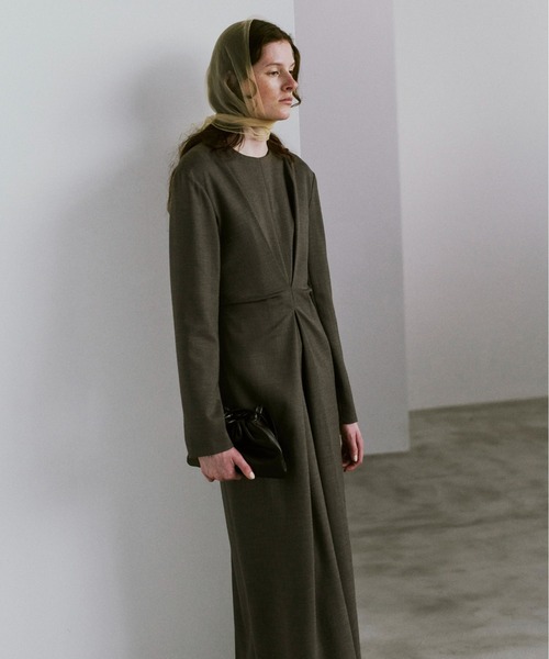 TODAYFUL(トゥデイフル)の「Waisttuck Pencil Dress(ワンピース・レディース・ブラック/モカ・36inch/38inch)」の11枚目の写真