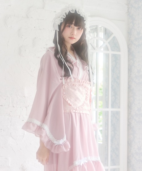 姫ロリ フェアリーコア ロリータ フェアリーグランジ デカリボンキャミソール レース キャミワンピ ゴスロリ ロリータ グランジ ゴシック