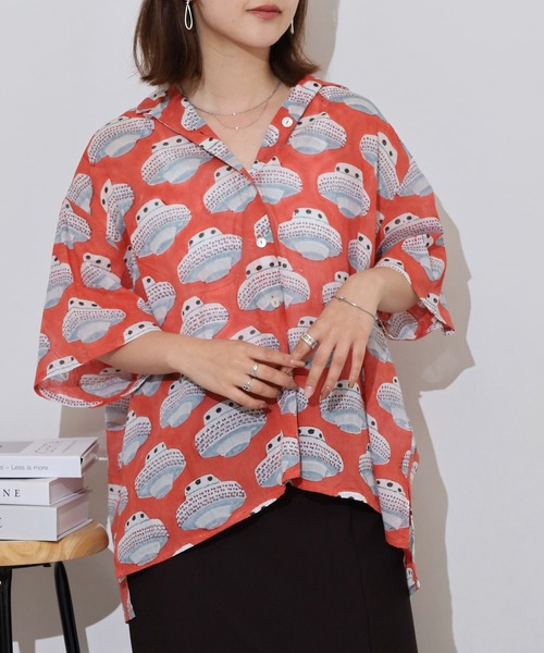 ブラウス シャツ KILKI ブーケ柄ブラウス レディース kilki ブラウス シャツ KILKI ブーケ柄ブラウス レディース
