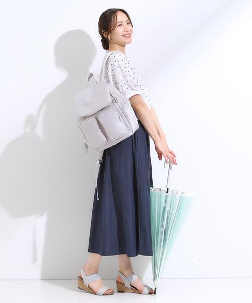 DRESKIP（ドレスキップ）の「【洗える/S-LL/撥水】タックギャザー フレアスカート（スカート・レディース・ネイビー/ベージュ・04/03/02/01）」の19枚目の写真