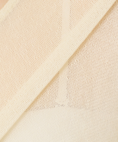 plage(プラージュ)の「《追加》Flocky Mesh ロンT(Tシャツ/カットソー・レディース・ベージュ系その他/ブラウン/ホワイト・FREE)」の4枚目の写真