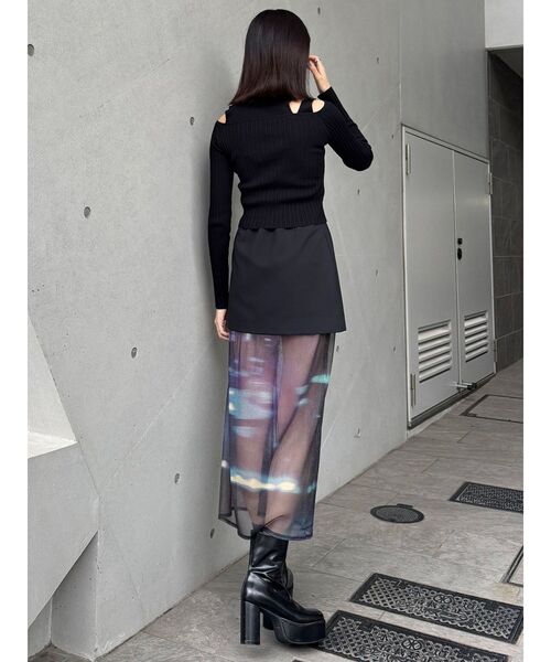 MURUA（ムルーア）の「セパレートレイヤードスカート（スカート・レディース・オレンジ/ブルー・FREE）」の8枚目の写真