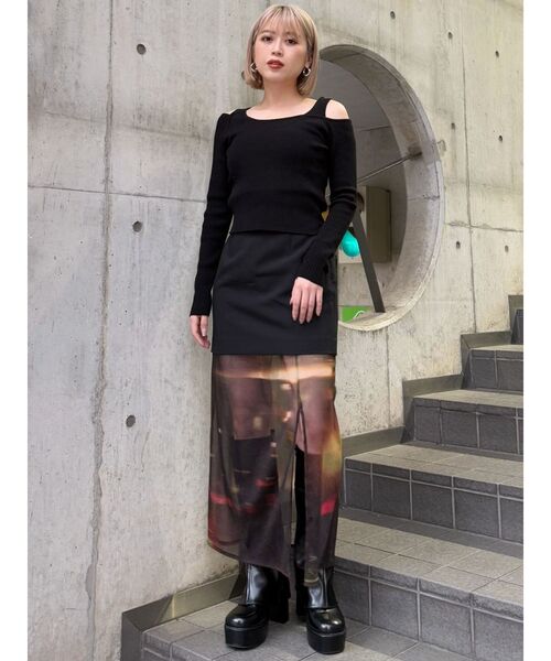 MURUA（ムルーア）の「セパレートレイヤードスカート（スカート・レディース・オレンジ/ブルー・FREE）」の10枚目の写真