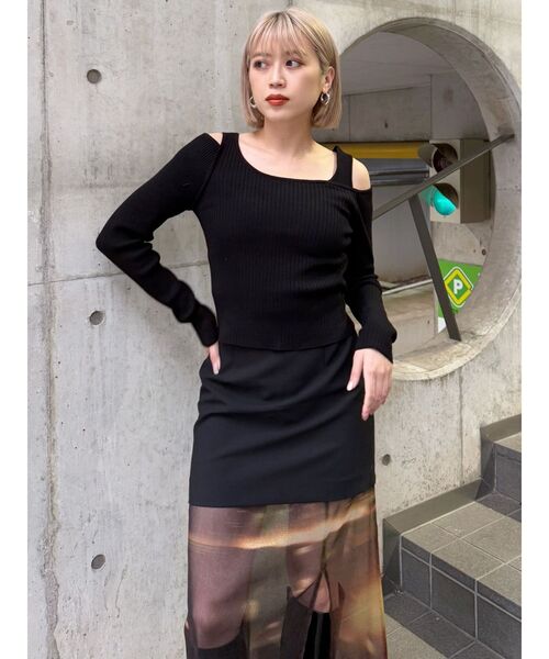 MURUA（ムルーア）の「セパレートレイヤードスカート（スカート・レディース・オレンジ/ブルー・FREE）」の12枚目の写真