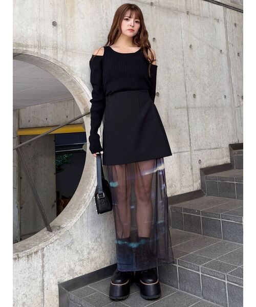 MURUA（ムルーア）の「セパレートレイヤードスカート（スカート・レディース・オレンジ/ブルー・FREE）」の15枚目の写真