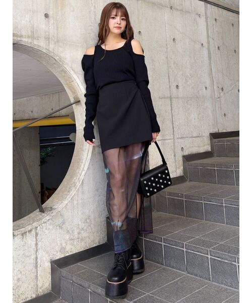 MURUA（ムルーア）の「セパレートレイヤードスカート（スカート・レディース・オレンジ/ブルー・FREE）」の16枚目の写真