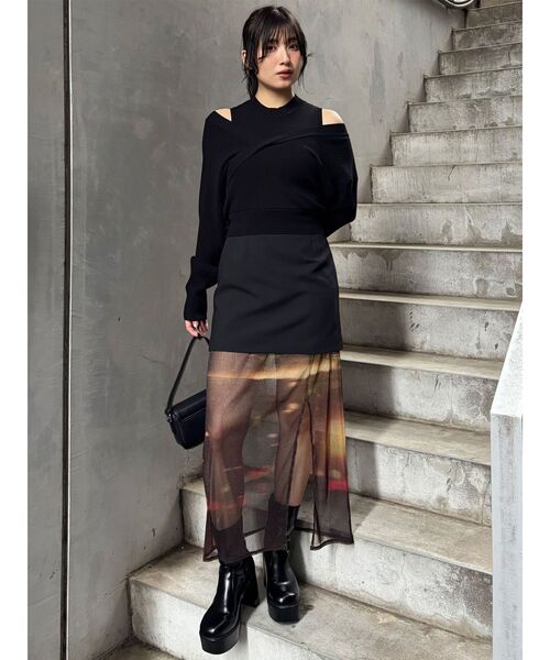 MURUA（ムルーア）の「セパレートレイヤードスカート（スカート・レディース・オレンジ/ブルー・FREE）」の19枚目の写真