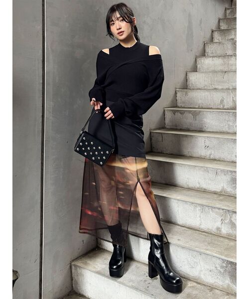 MURUA（ムルーア）の「セパレートレイヤードスカート（スカート・レディース・オレンジ/ブルー・FREE）」の20枚目の写真