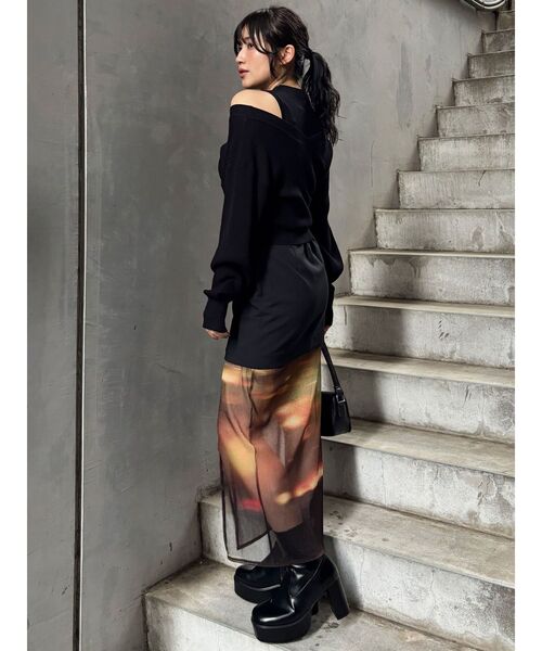 MURUA（ムルーア）の「セパレートレイヤードスカート（スカート・レディース・オレンジ/ブルー・FREE）」の21枚目の写真