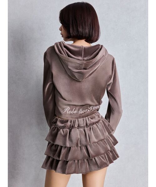 Na＋H フリルショートパンツ Na+H / フリル付ショートパンツ 黒 Y-25-07-25-072-PU-PA-SZ-ZY