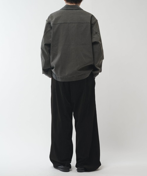 Lui's(ルイス)の「ストレッチBIGデニムトラッカージャケット(ブルゾン・メンズ・グレー/ブラック・S/M)」の18枚目の写真