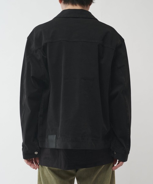 Lui's(ルイス)の「ストレッチBIGデニムトラッカージャケット(ブルゾン・メンズ・グレー/ブラック・S/M)」の6枚目の写真