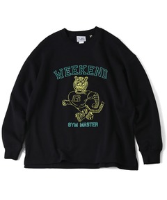 10.3oz WEEKEND 刺繍スウェットビッグTEE