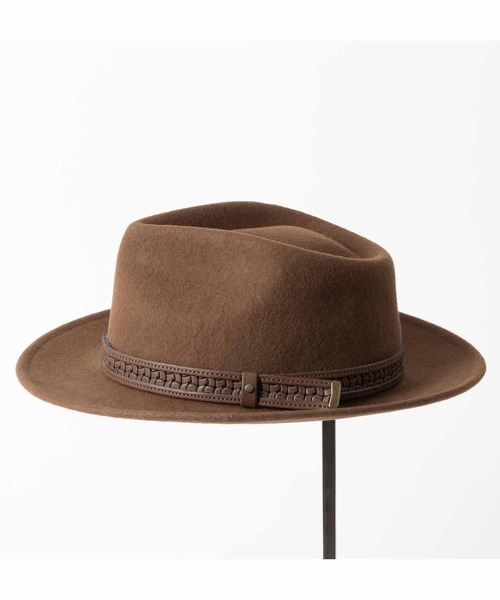 ブラウン ウールフェルトハット セール】PICCARDA ウールフェルトハット イタリア製（ハット）｜ABBEY